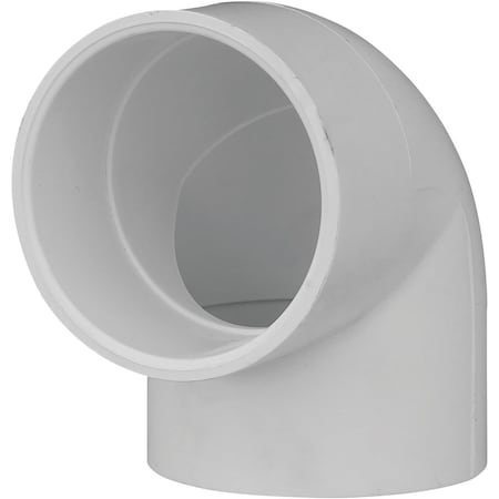 Charlotte Pipe And Foundry 2 In. Slip x Slip Schedule 40 90 Deg. PVC Elbow 1/4 Bend PVC 02300 1600HA